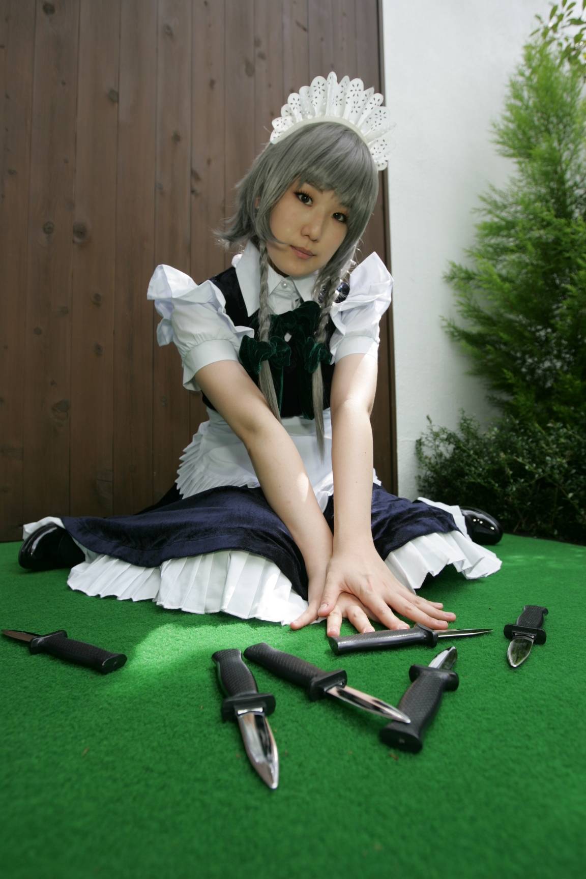 黑丝游戏美女　[Cosplay]Izayoi-Sakuya 日本超级诱惑美女图片写真